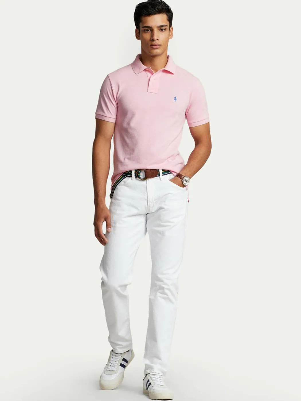 Polo Core Replen 710795080 Rosa Slim Fit