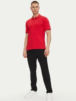 Polo Dinoso222 50467344 Rosso Slim Fit