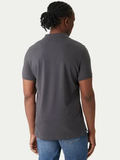 Polo DM0DM20676 Grigio Slim Fit