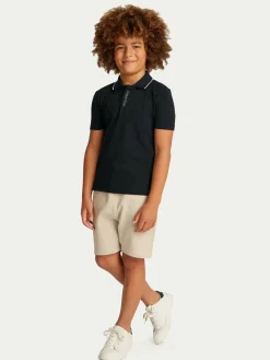 Polo Embro Logo IB0IB02370 Nero Regular Fit