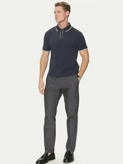 Polo 4GHP07 6141A Blu scuro Regular Fit