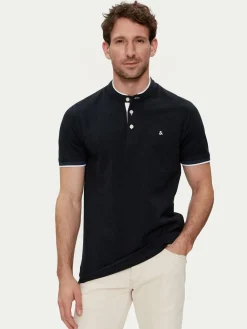 Polo Paulos 12199711 Blu scuro Slim Fit