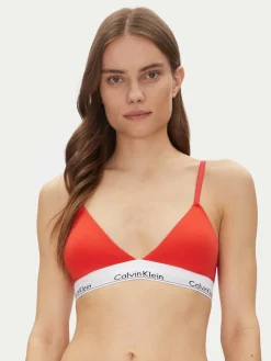 Reggiseno Bralette Lightly Lined Triangle 000QF5650E Rosso