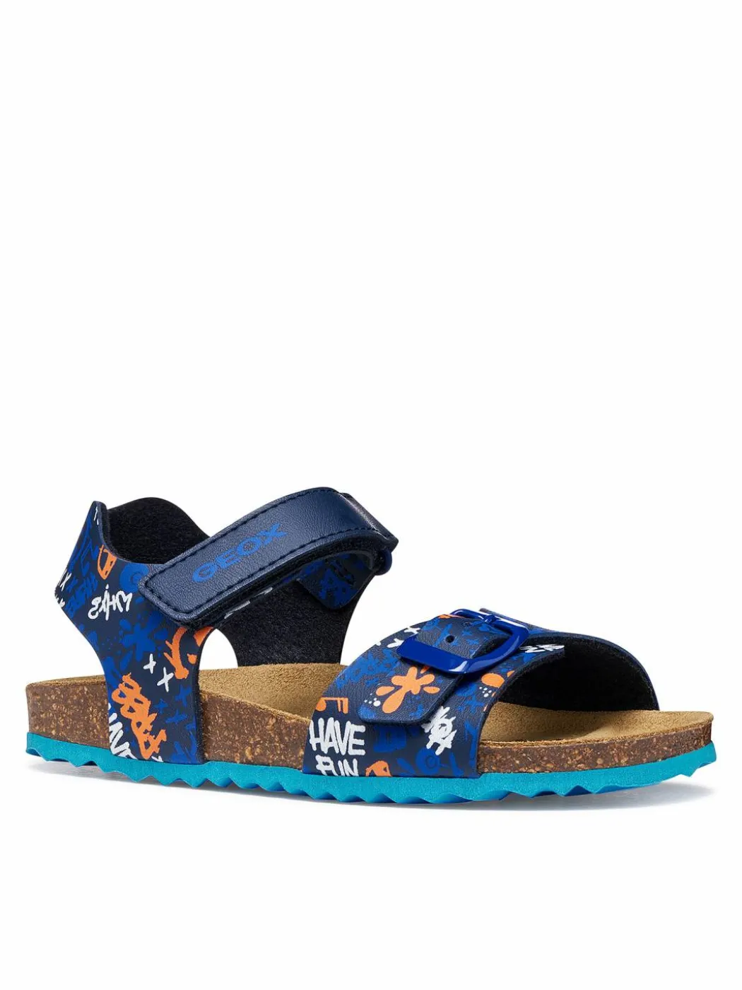 Sandali J Ghita Boy J028LB 06A54 C0693 D Blu scuro
