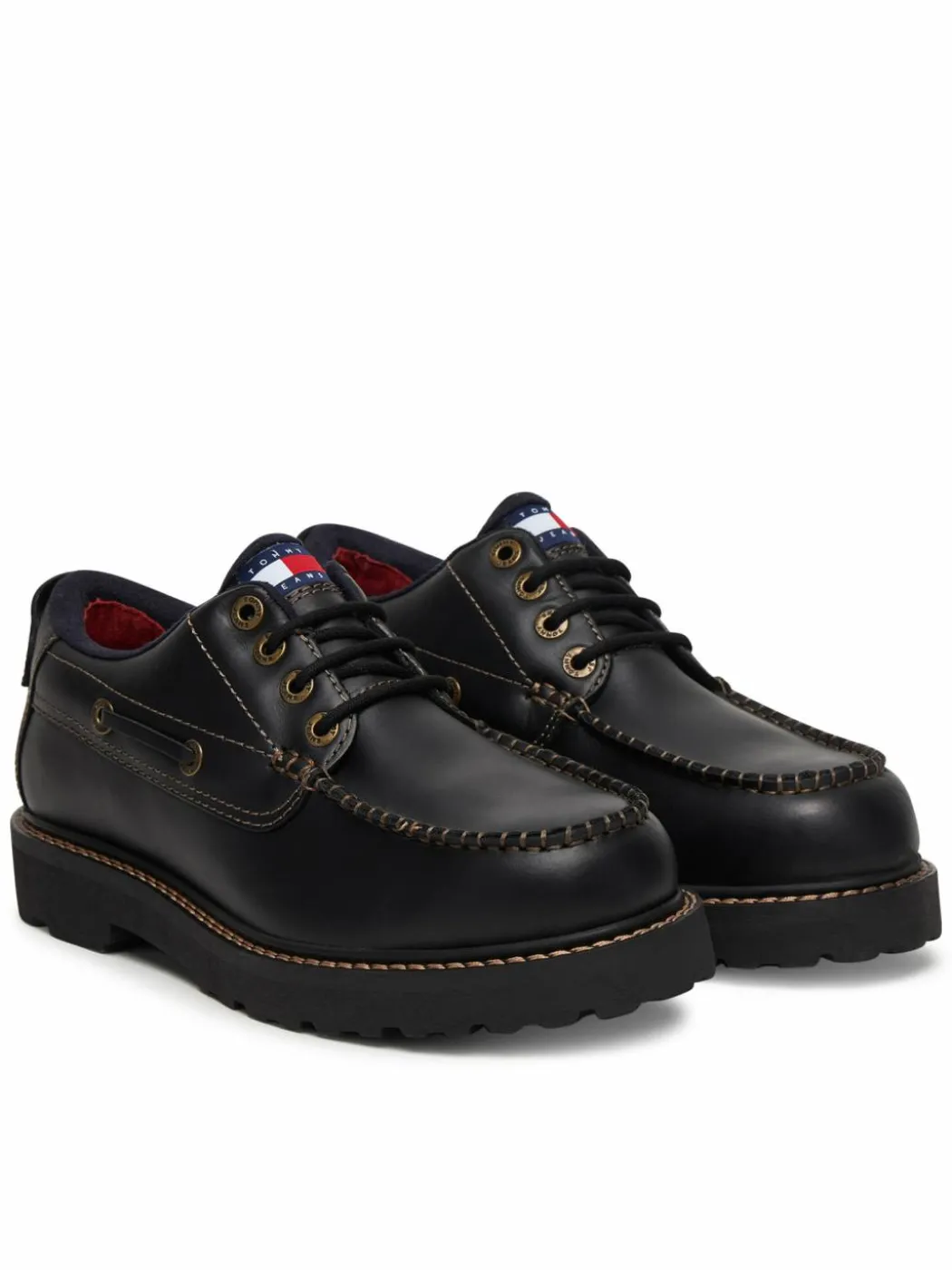 Scarpe basse Archive '01 Boat Shoe Leather EM0EM01651 Nero