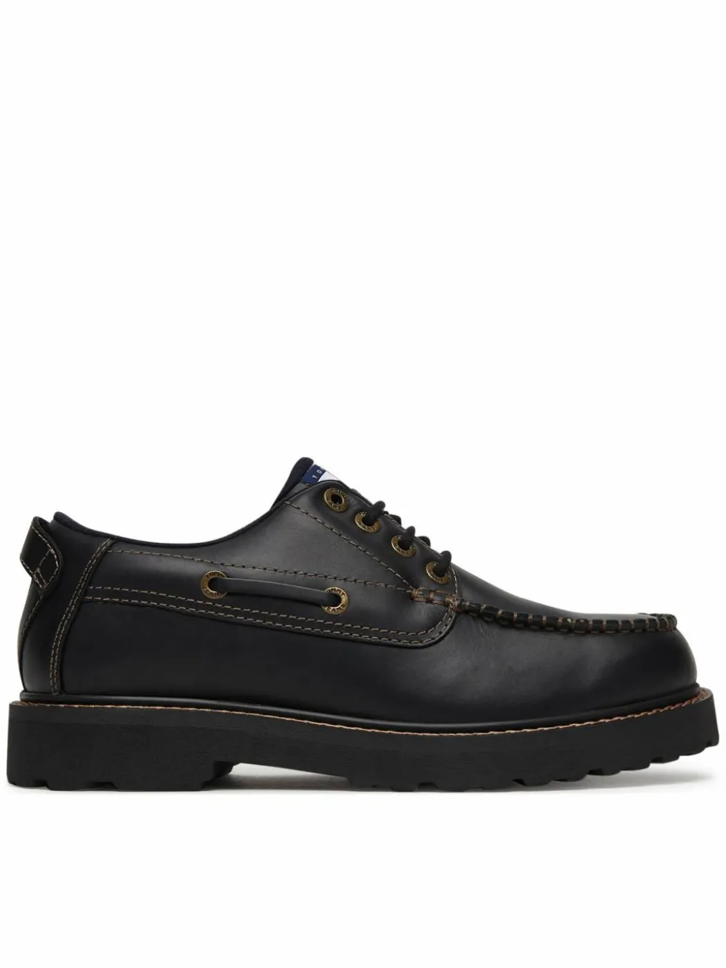 Scarpe basse Archive '01 Boat Shoe Leather EM0EM01651 Nero