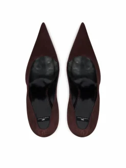 Scarpe stiletto SA-16L-62E2-V590 Marrone scuro