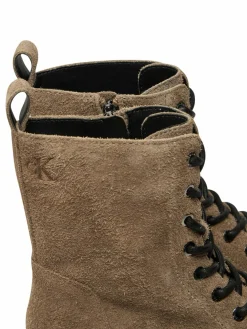 Scarponcini Flatform Zip Laceup Mg S YW0YW01554 Marrone