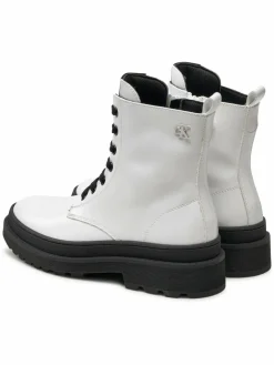 Scarponcini Lace-Up Bootie V4A5-81031-1453 S Bianco