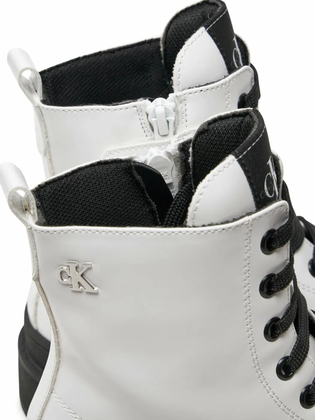 Scarponcini Lace-Up Bootie V4A5-81031-1453 S Bianco