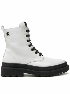 Scarponcini Lace-Up Bootie V4A5-81031-1453 S Bianco