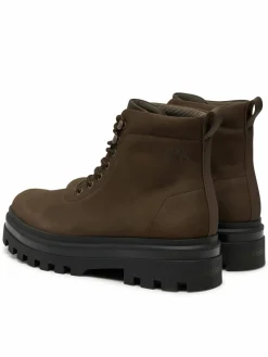 Scarponcini Lugged Laceup Boot Oxf Hiking Nb YM0YM01076 Marrone