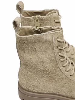 Scarponcini Lugged Lace Zip Boot Oxf Hr Su YM0YM01068 Beige