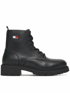 Scarponcini Tjw Lace Up Leather Boot EN0EN02824 Nero