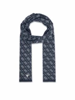 Sciarpa M5BZ19 Z0442 Blu scuro