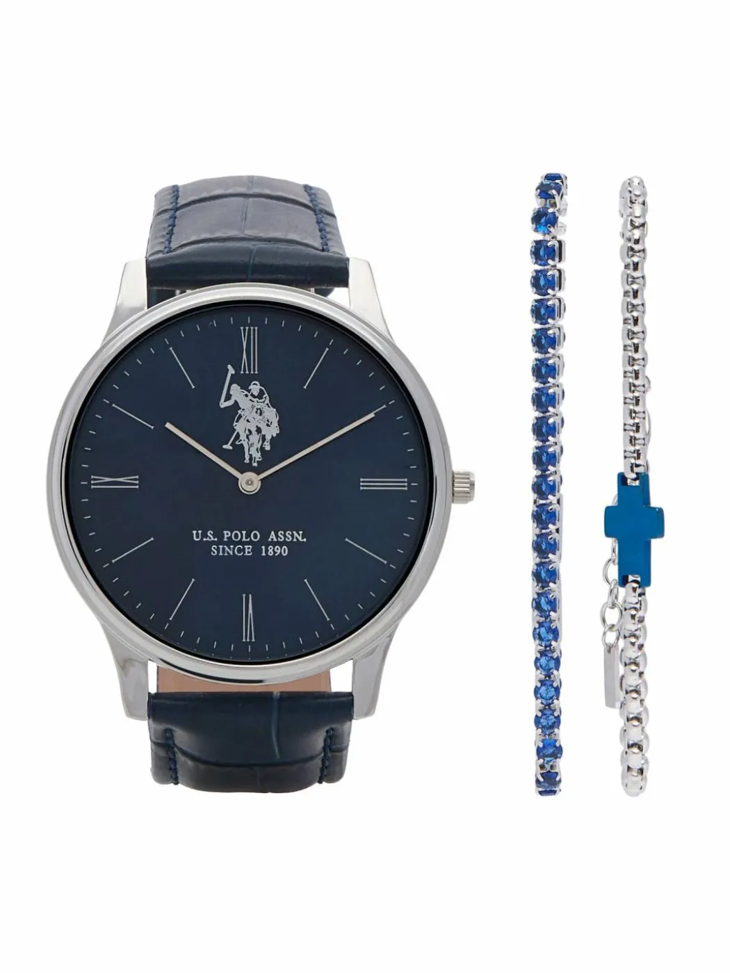 Set orologio e braccialetto USP6453TW Blu scuro