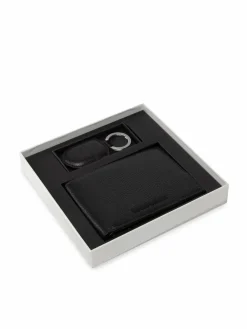 Set portafoglio e portachiavi Y4R222 Y068E 80001 Nero