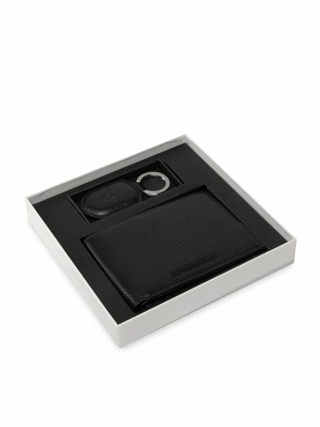Set portafoglio e portachiavi Y4R222 Y068E 80001 Nero