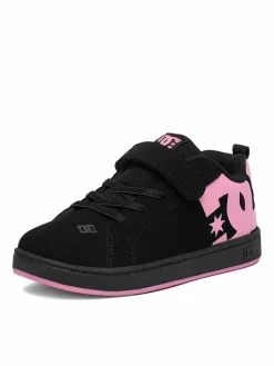 Sneakers EO-COURT GRAFFIK ELASTIC TODDLER DC02547003 Nero