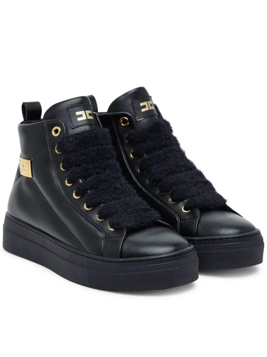 Stivaletti High Top Lace Up F4-A9E-0362-1251930 D Nero