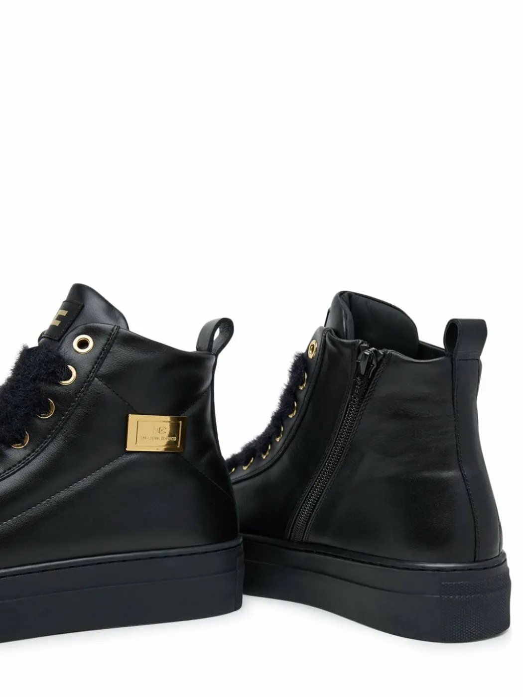 Stivaletti High Top Lace Up F4-A9E-0362-1251930 D Nero