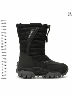 Stivali da neve J Himalaya Boy B Abx J26FRA 0FU54 C9999 M Nero