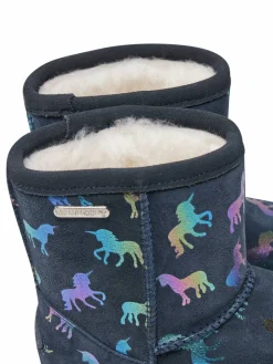 Stivali da neve Rainbow Unicorn Brumby K12373 Blu scuro