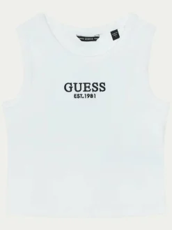 Top J4YI16 KBZP4 Bianco Regular Fit