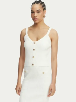 Top W5YR10 Z0130 Bianco Regular Fit