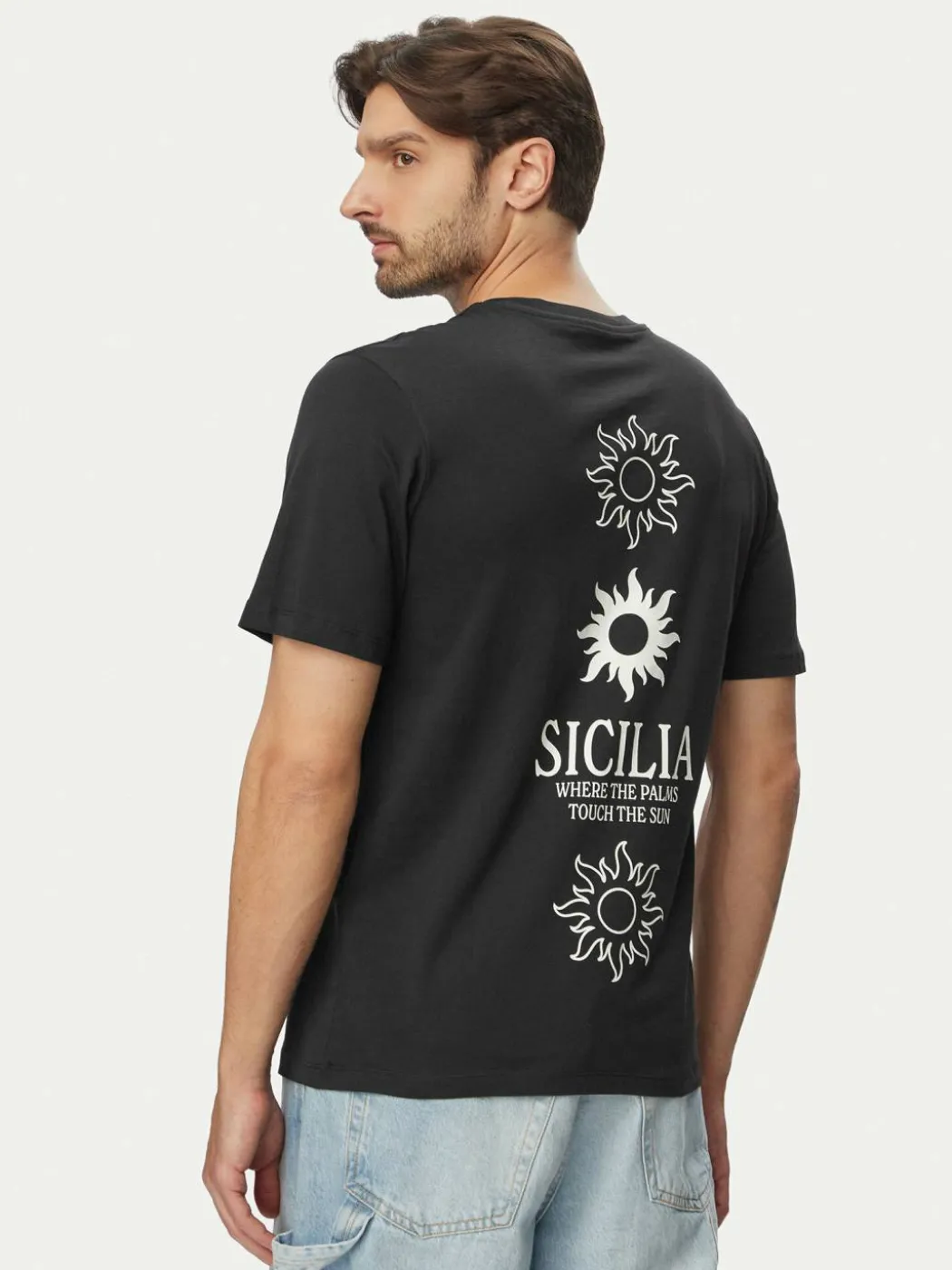 T-shirt Calm 12297701 Nero Regular Fit