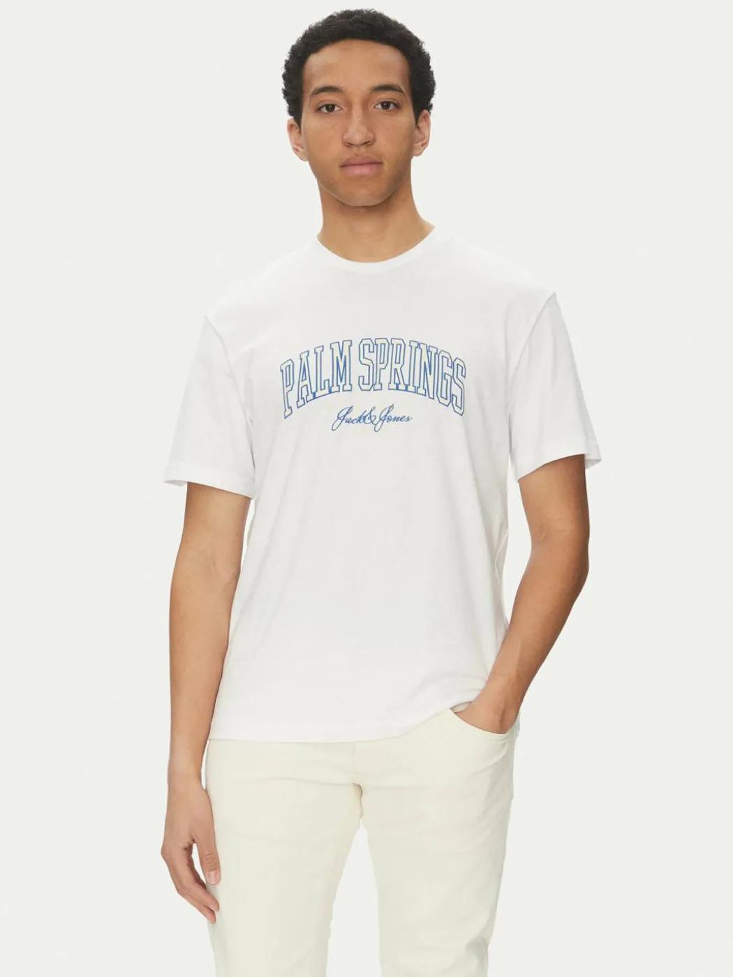 T-shirt Detroit 12268441 Bianco Relaxed Fit