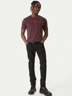 T-shirt Diragolino 50447978 Bordeaux Regular Fit