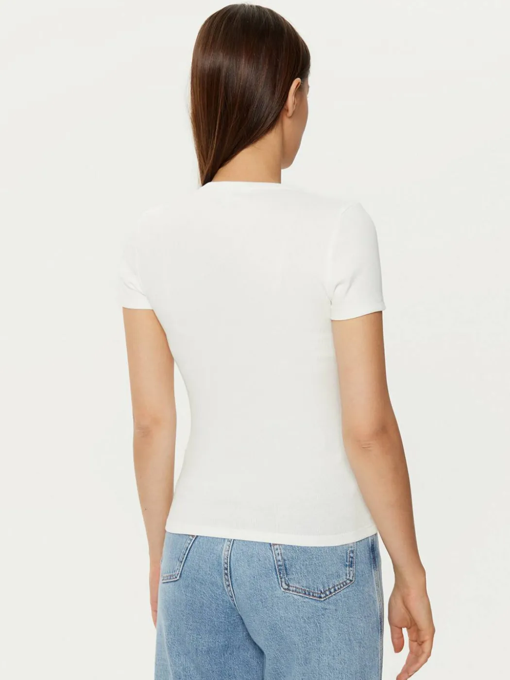 T-shirt DW0DW20463 Bianco Slim Fit