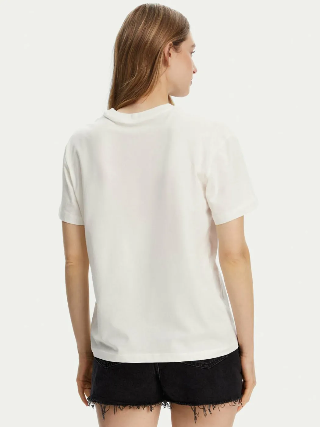 T-shirt EBJZT00424 Bianco Relaxed Fit