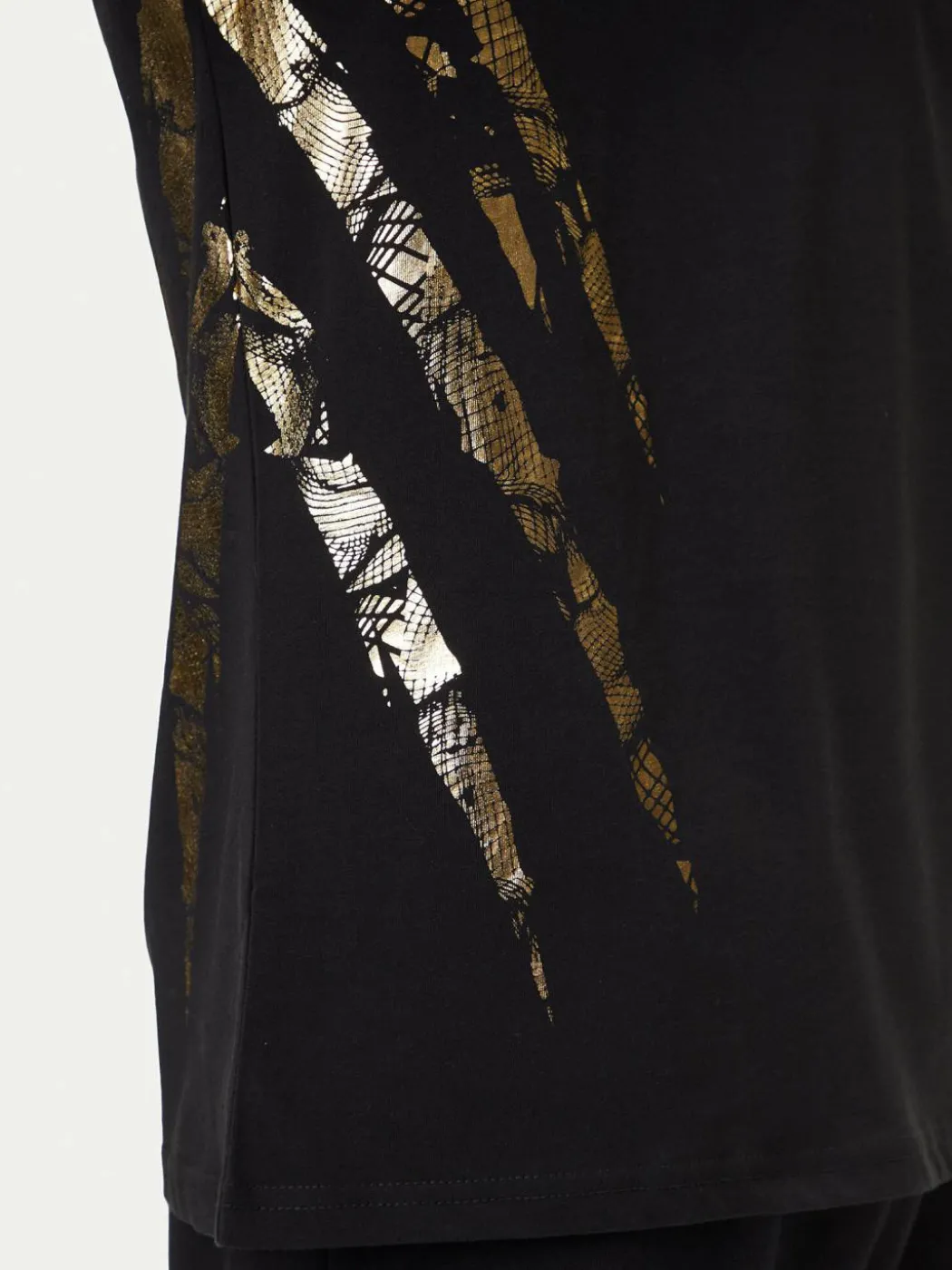T-shirt FAEC MTK8358 STE001N Nero Loose Fit