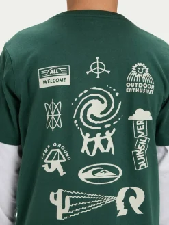 T-shirt Hw Welcome All EQBZT04913 Multicolore Regular Fit