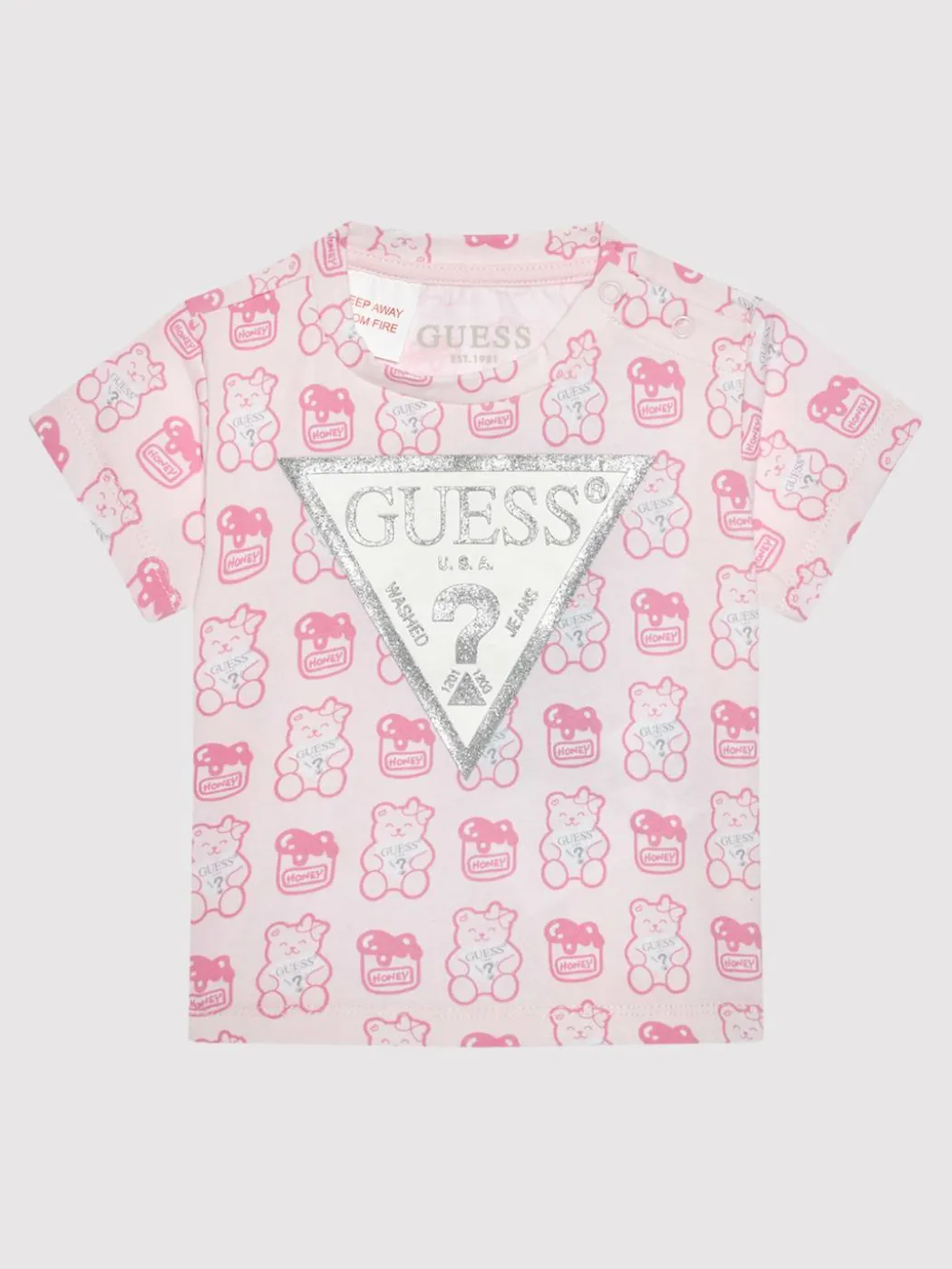 T-shirt H1YT00 K6YW1 Rosa Regular Fit