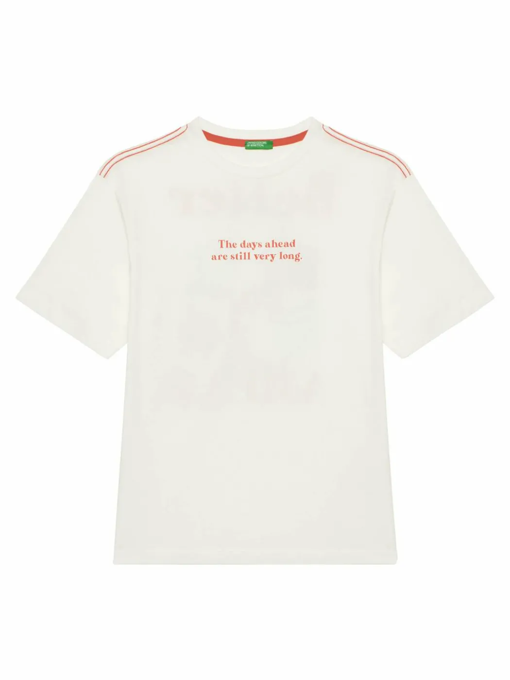 T-shirt 3I1XC10P4 Écru Oversize