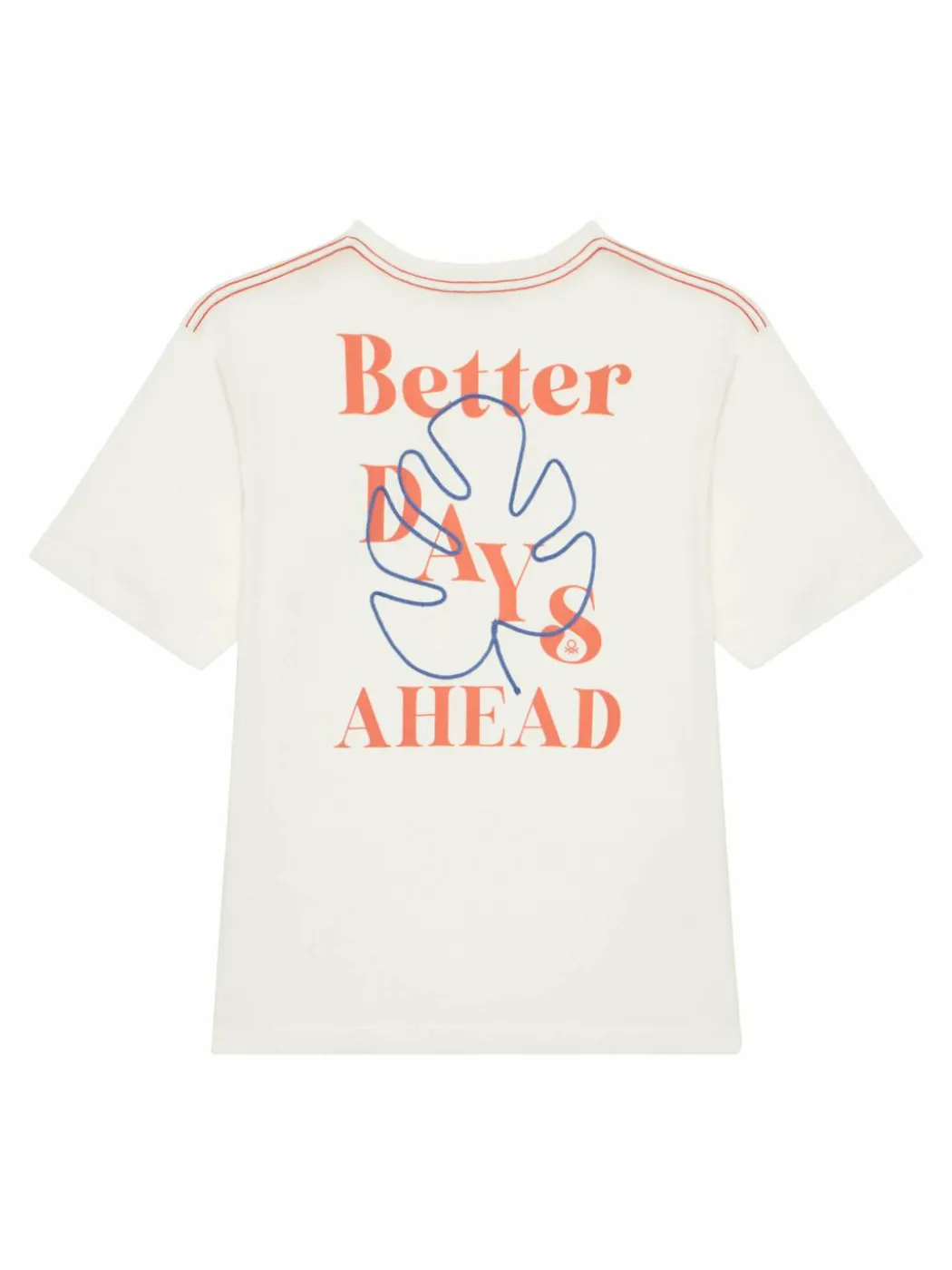 T-shirt 3I1XC10P4 Écru Oversize