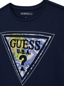 T-shirt J6GI13 K6YW4 Blu scuro Relaxed Fit