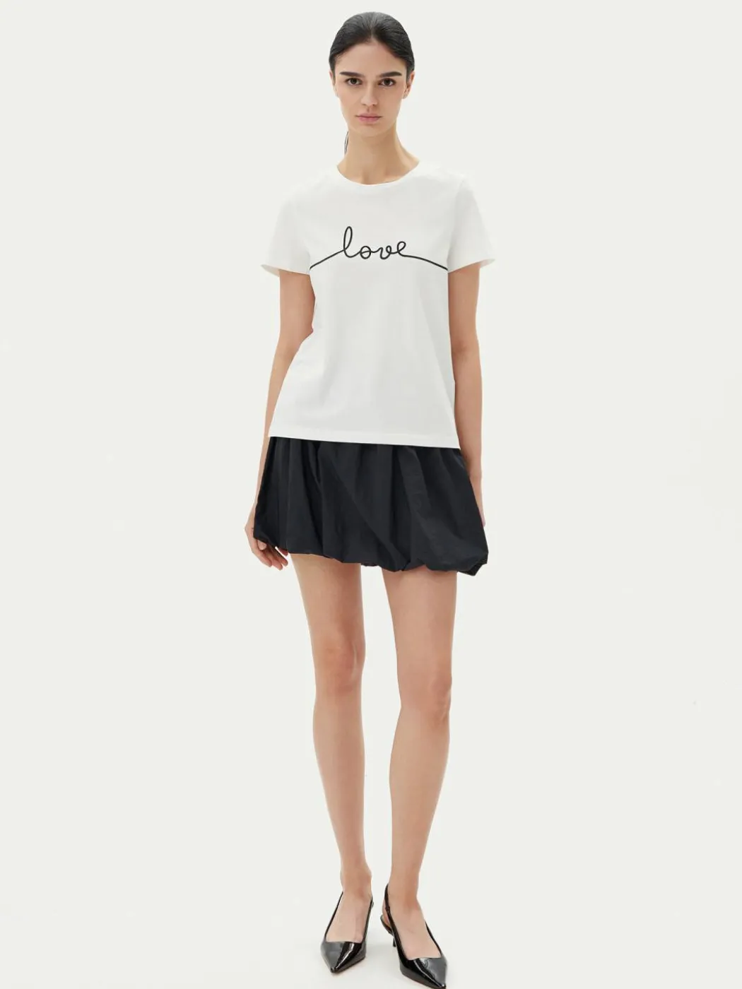 T-shirt Kami 10332587 Bianco Relaxed Fit