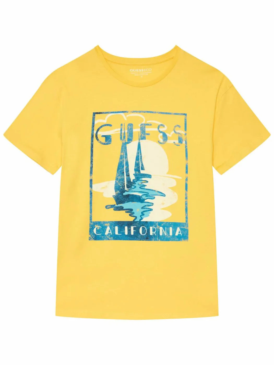 T-shirt L6GI10 K8HM4 Giallo Regular Fit