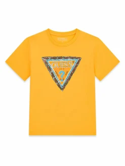 T-shirt L6GI00 K8HM4 Giallo Regular Fit