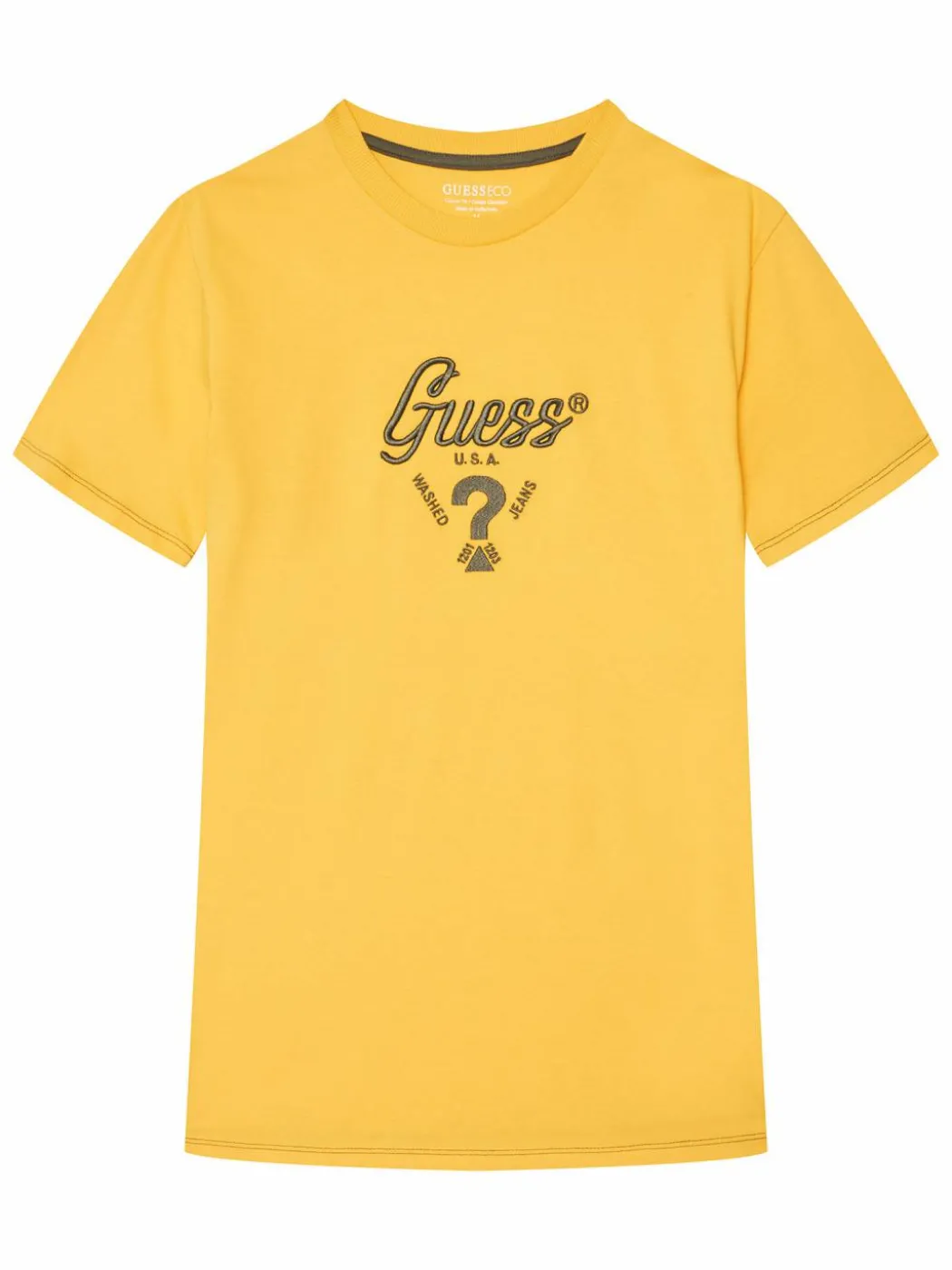 T-shirt L6GI06 K8HM4 Giallo Relaxed Fit