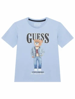 T-shirt L6RI11 K8HM4 Celeste Regular Fit