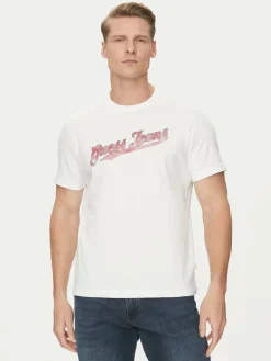 T-shirt M5GI54 K8FQ4 Bianco Regular Fit