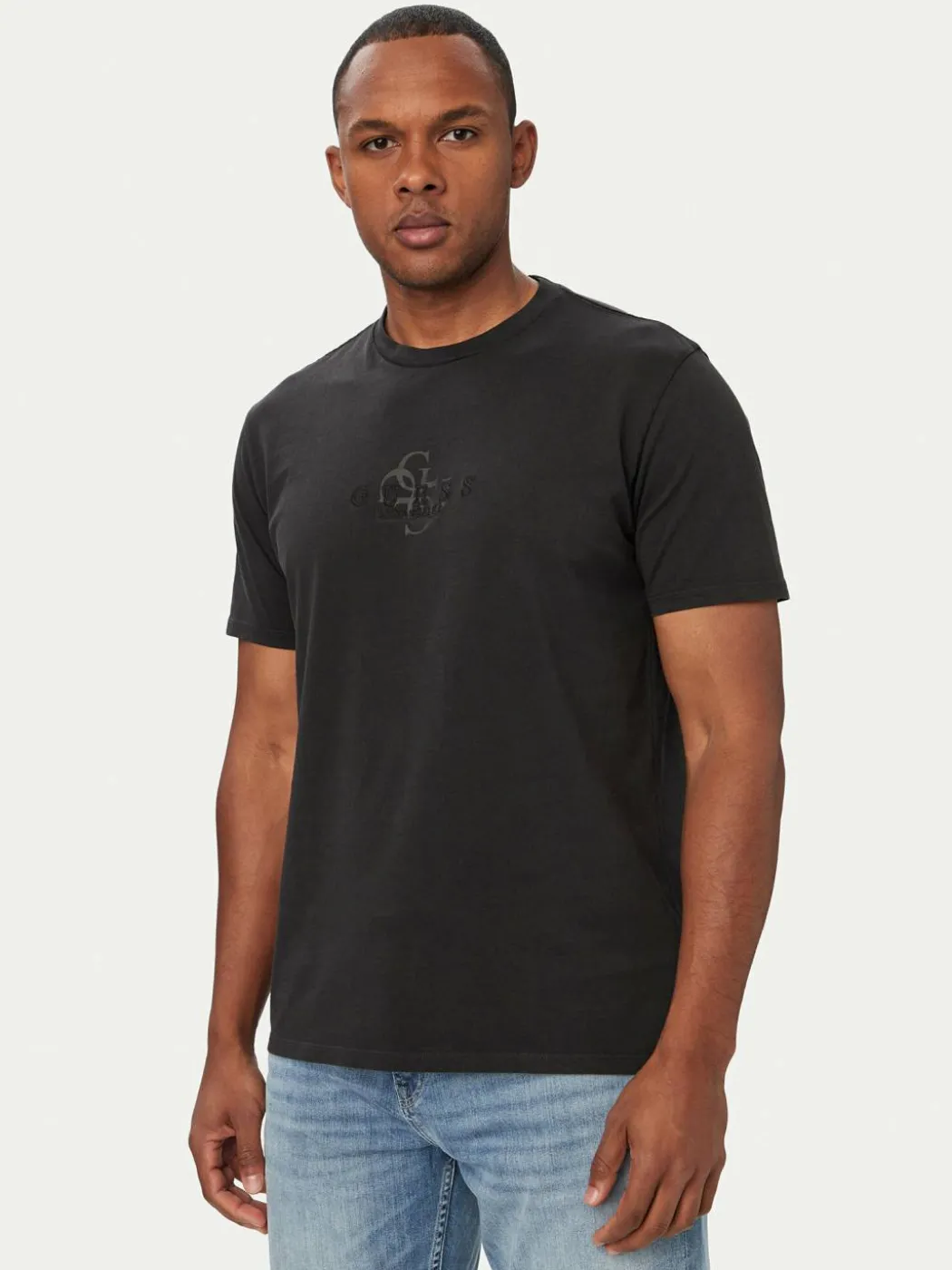T-shirt M6YI58 K4632 Nero Regular Fit