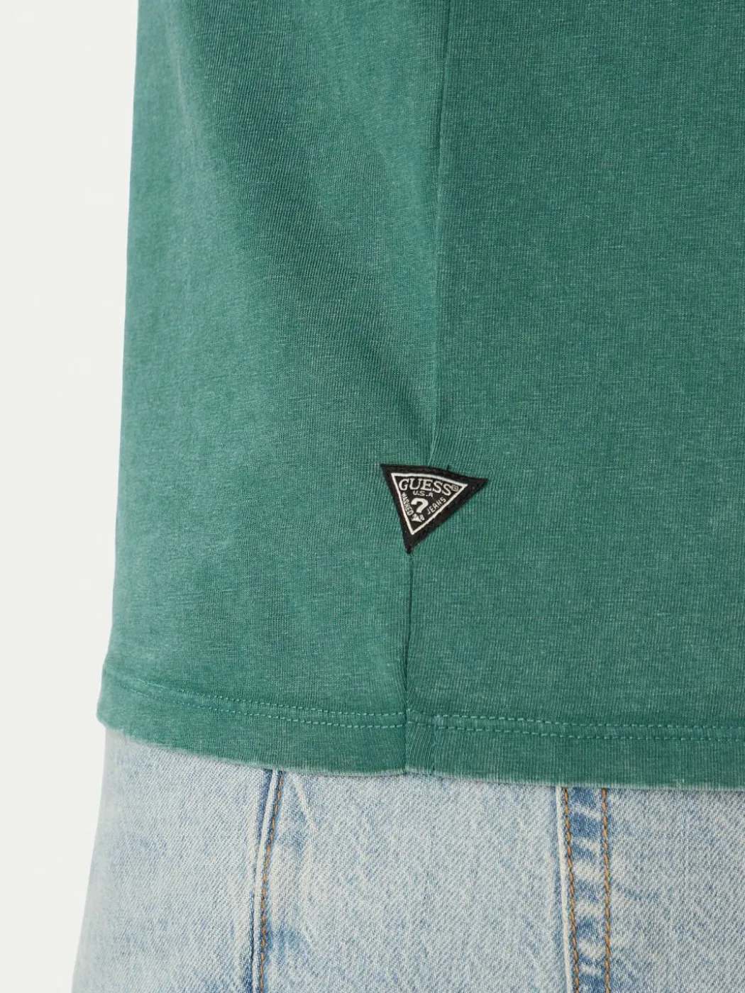 T-shirt M6YI58 K4632 Verde Regular Fit