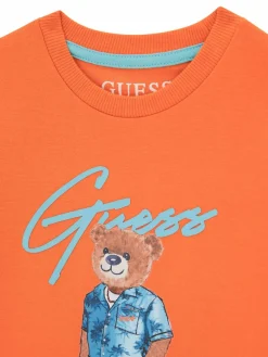 T-shirt N6GI04 K8HM4 Arancione Regular Fit
