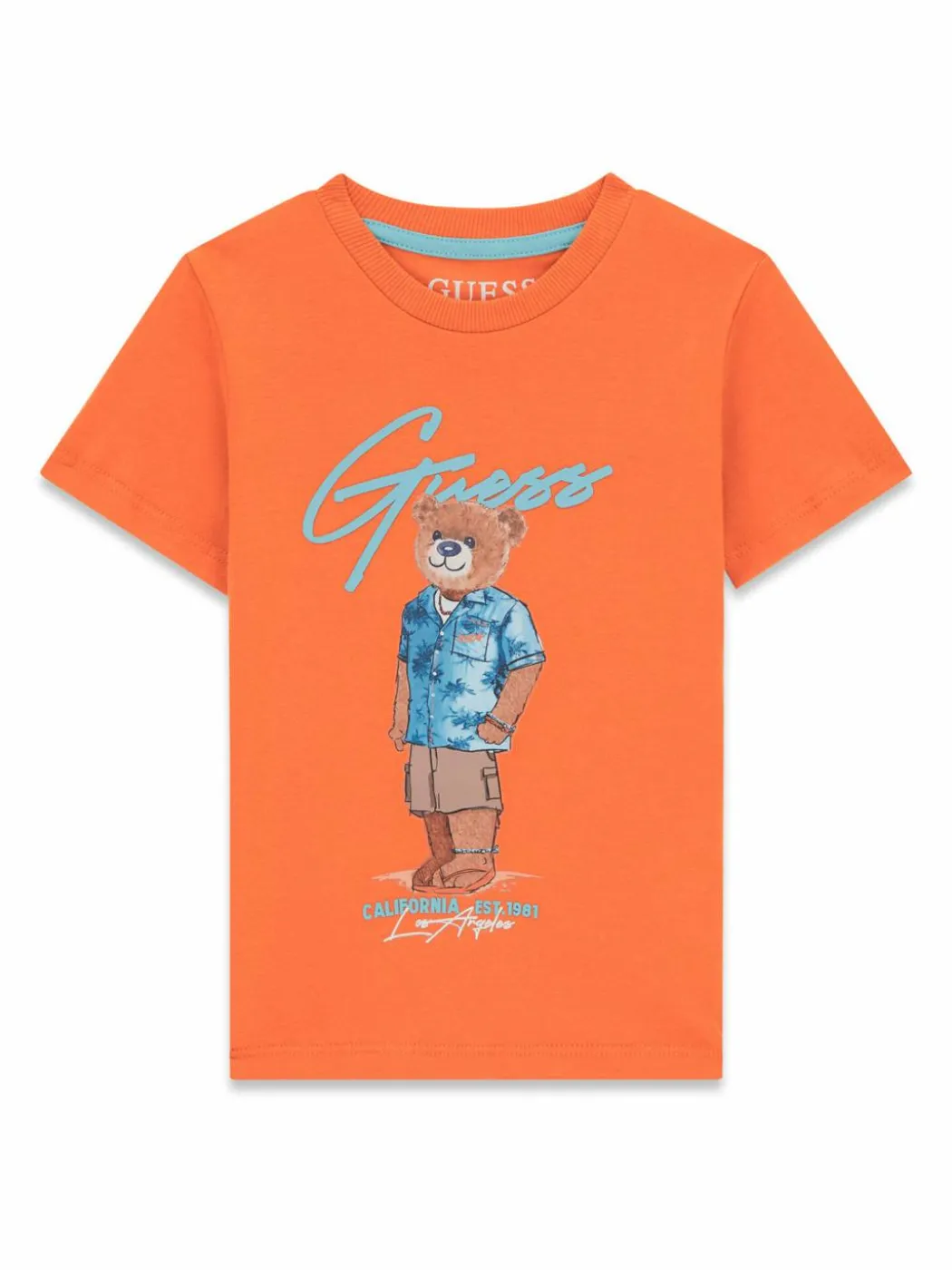 T-shirt N6GI04 K8HM4 Arancione Regular Fit